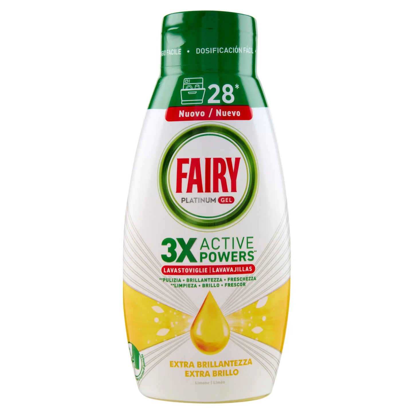 FAIRY PLATINUM GEL BRILLANTANTE - 500 / 600 ml