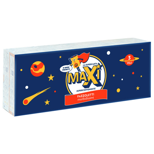 MAXI FAZZOLETTI 10 PACCHETTI