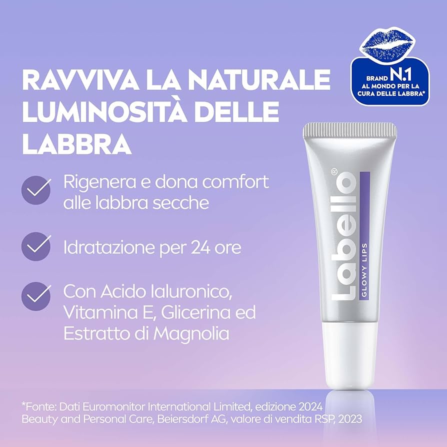 LABELLO GLOWY LIPS CON ACIDO IALURONICO