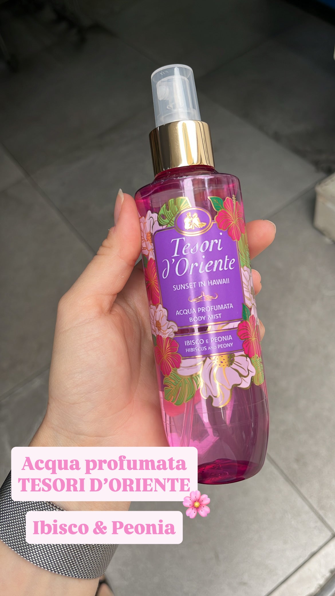 TESORI D’ORIENTE ACQUA PROFUMATA - IBISCO E PEONIA 200 ml