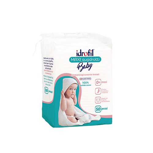 IDROFIL MAXI QUADROTTI BABY - 50pz