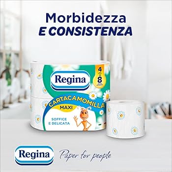 REGINA CARTA IGIENICA CAMOMILLA - 4 ROTOLI
