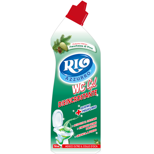 RIO AZZURRO WC GEL DISINCROSTANTE FRESCHEZZA DI PINO - 750ml
