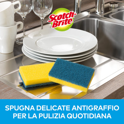 SCOTCH BRITE SPUGNE DELICATE ANTIGRAFFIO - 3 pz