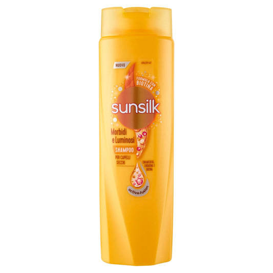 SUNSILK SHAMPOO MORBIDI E LUMINOSI - PER CAPELLI SECCHI - 250 ML / 400 ML