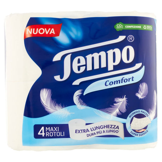 TEMPO COMFORT CARTA IGIENICA - 4 MAXI ROTOLI