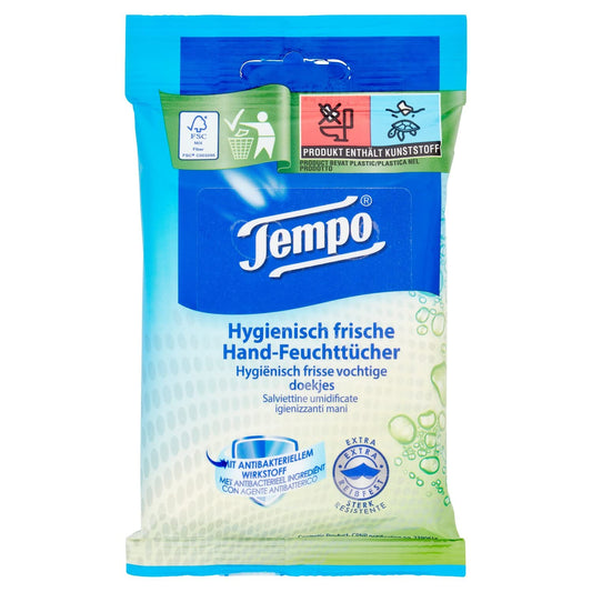 TEMPO SALVIETTE FRESH TO GO CON ANTIBATTERICO - NO ALCOOL
