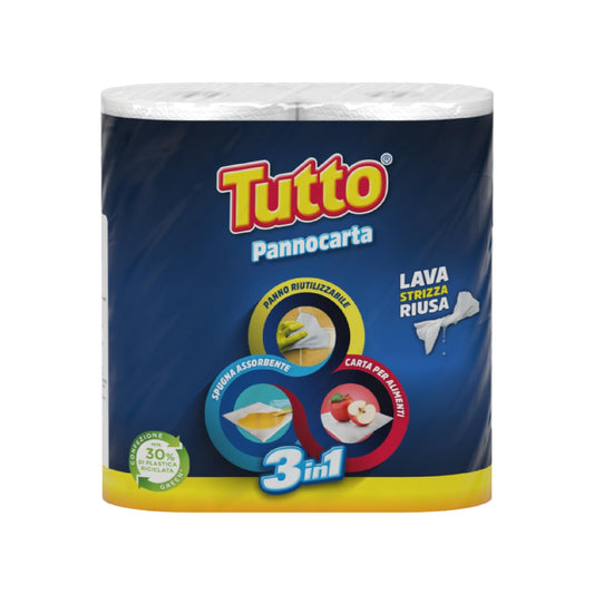 TUTTO PANNOCARTA 2 ROTOLI 3 in 1