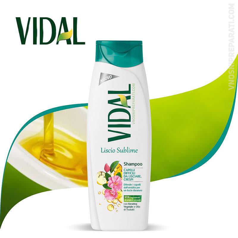 VIDAL SHAMPOO LISCIO SUBLIME PER CAPELLI CRESPI - 250 ML