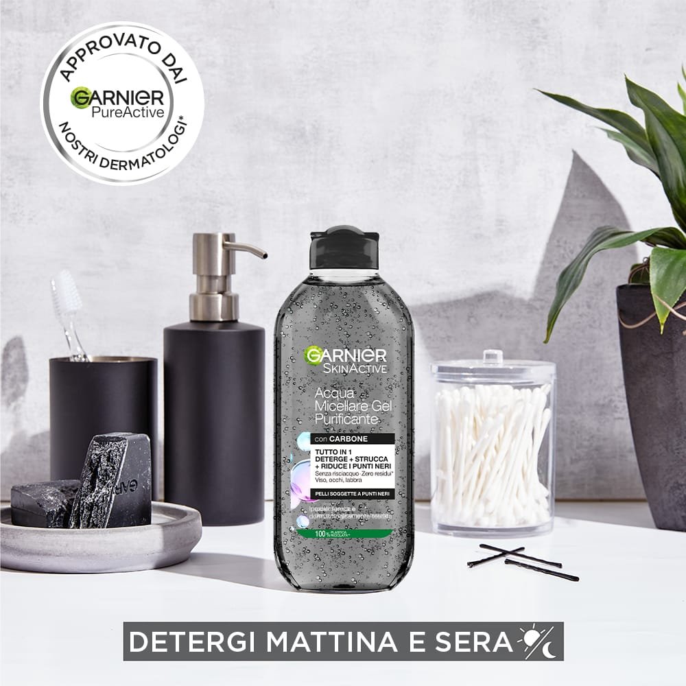 GARNIER ACQUA MICELLARE GEL PURIFICANTE CARBONE - 400 ML