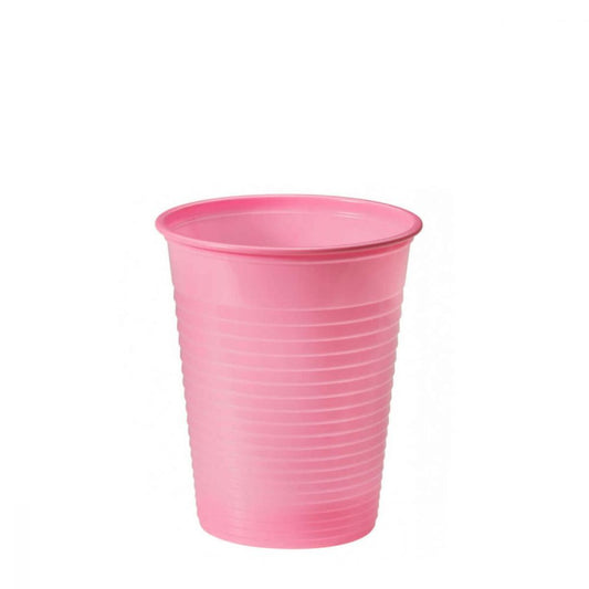 BICCHIERI DI PLASTICA ROSA - 50pz