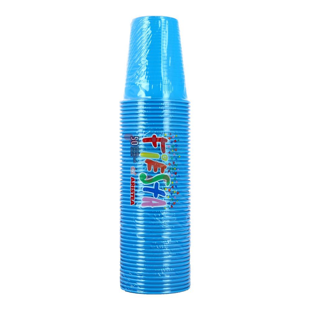 BICCHIERI DI PLASTICA AZZURRI - 50pz