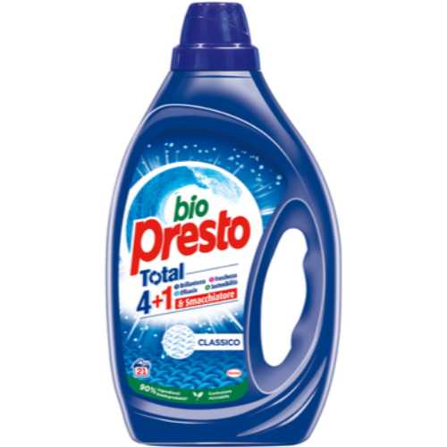 BIO PRESTO DETERSIVO TOTAL 4+1 - 21 LAVAGGI
