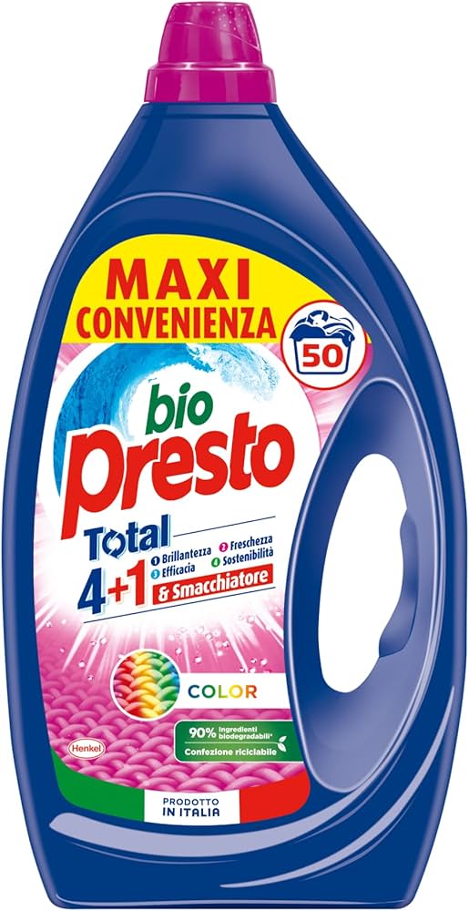 BIO PRESTO TOTAL 4+1 FORMATO MAXI CONVENIENZA - 50 LAVAGGI