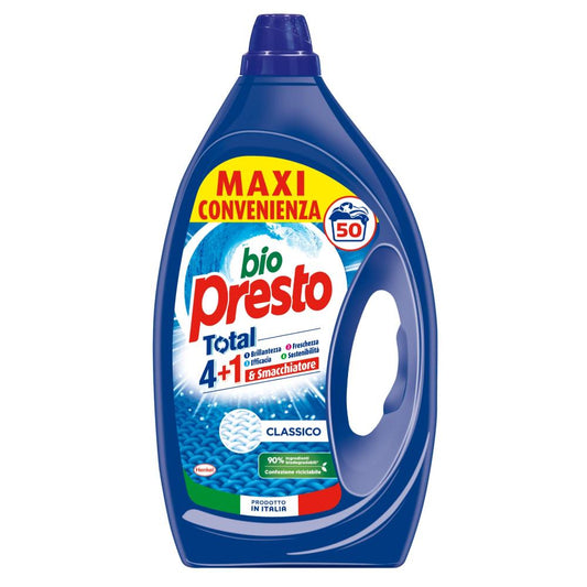 BIO PRESTO TOTAL 4+1 FORMATO MAXI CONVENIENZA - 50 LAVAGGI