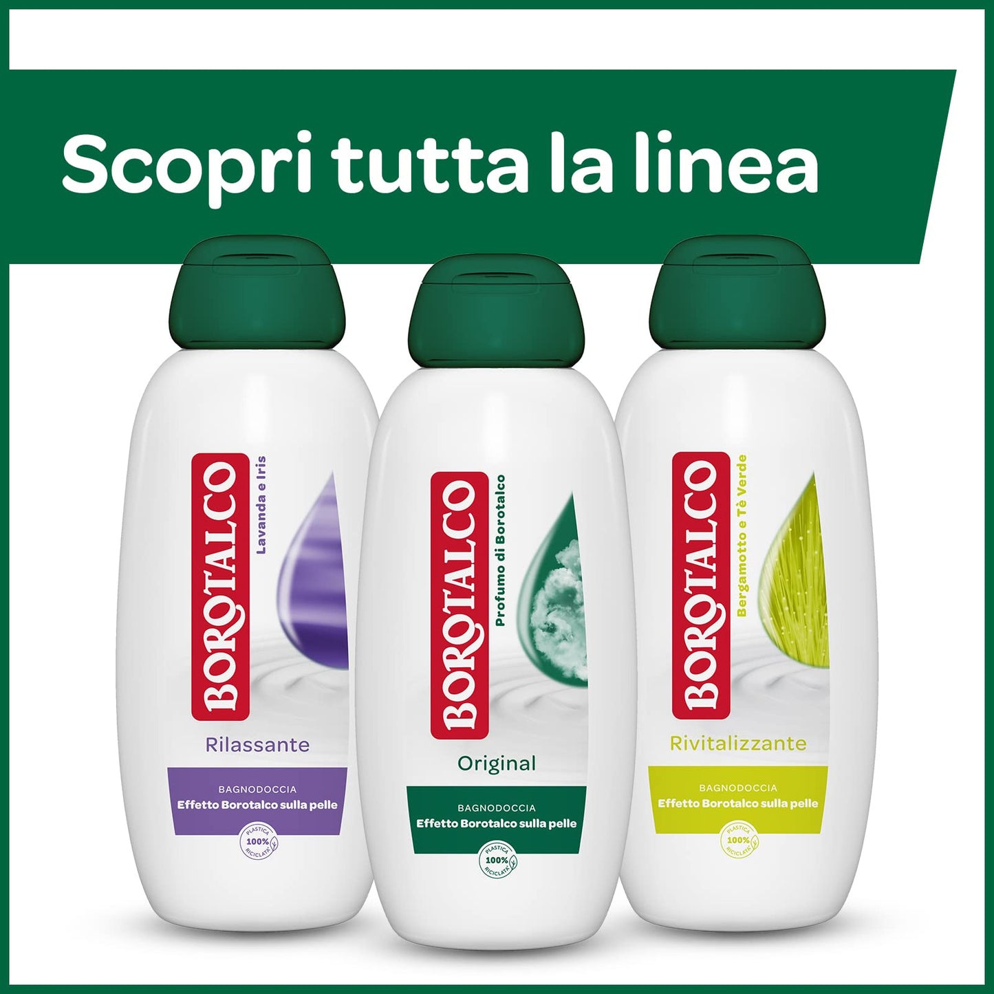 BOROTALCO BAGNODOCCIA MAXI FORMATO 700ml - VARIE FRAGRANZE