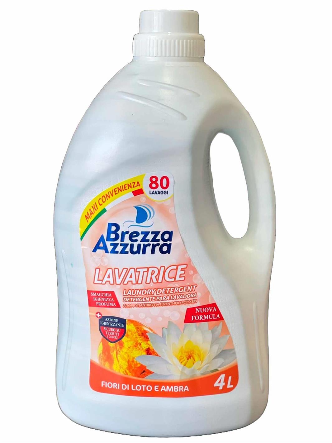 BREZZA AZZURRA DETERSIVO LAVATRICE 80 LAVAGGI - 4L