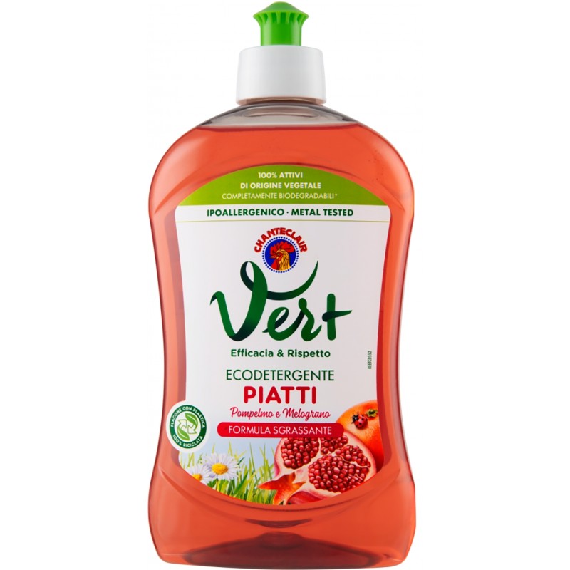 CHANTECLAIR VERT ECODETERGENTE PIATTI - POMPELMO E MELOGRANO 500ml