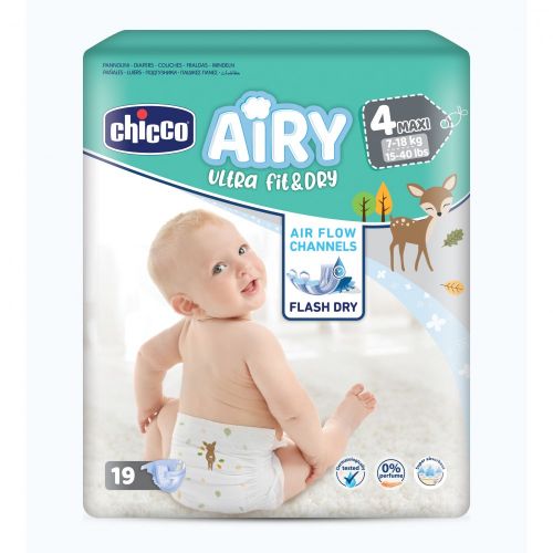 CHICCO PANNOLINI AIRY FIT & DRY - VARI FORMATI
