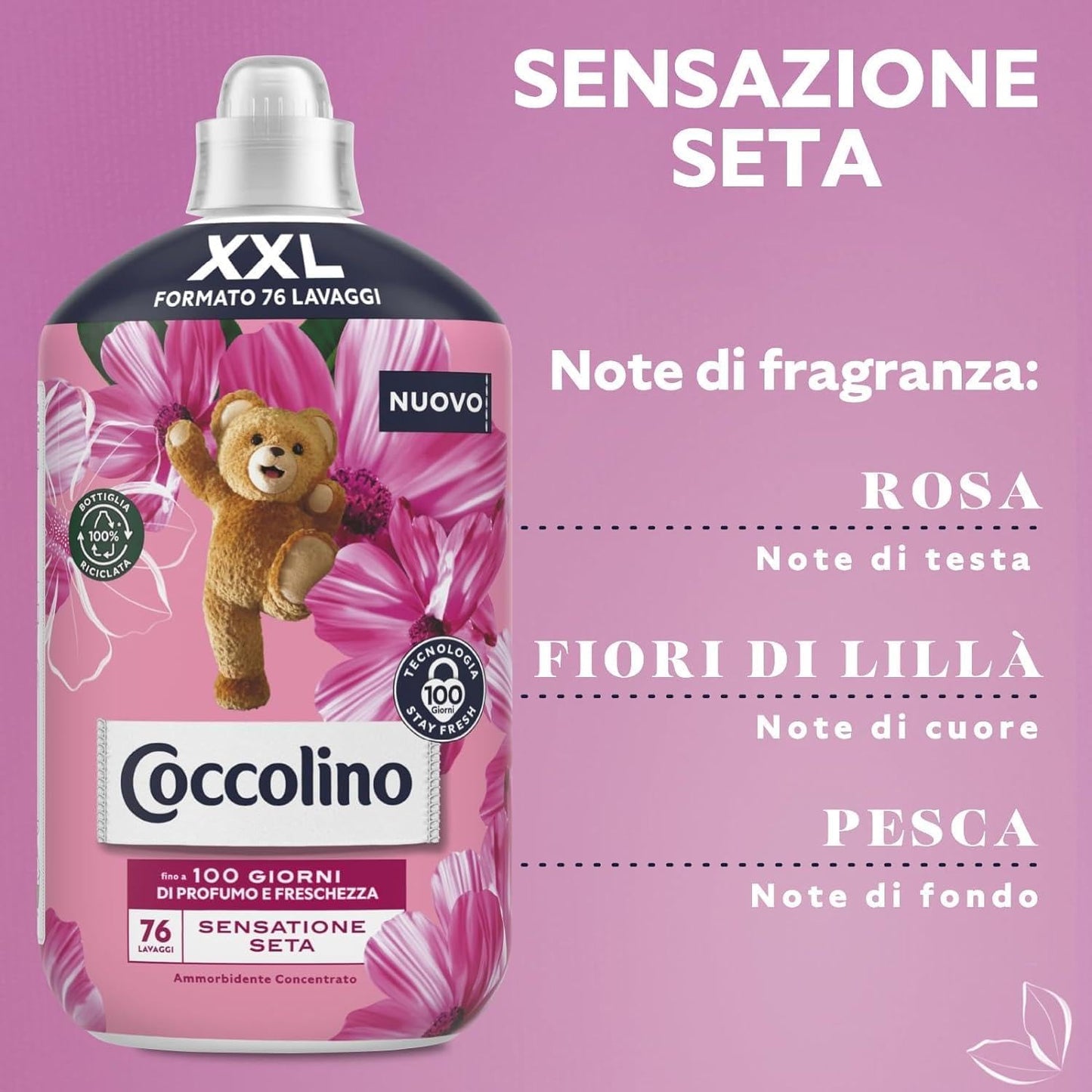 COCCOLINO AMMORBIDENTE CONCENTRATO FORMATO XXL 76 LAVAGGI