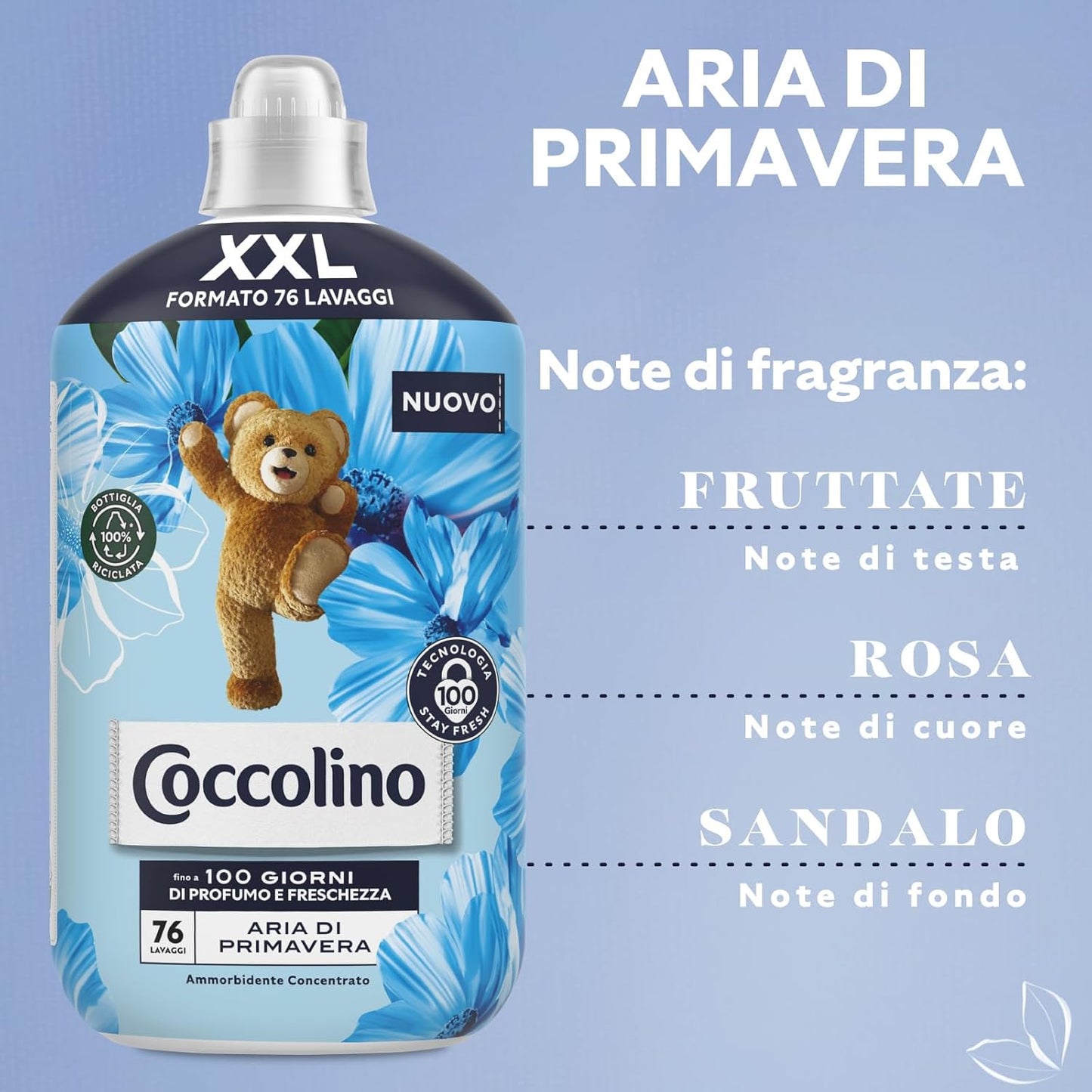 COCCOLINO AMMORBIDENTE CONCENTRATO FORMATO XXL 76 LAVAGGI