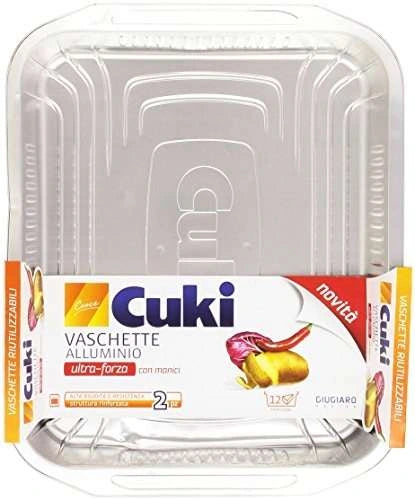 CUKI VASCHETTE IN ALLUMINIO ULTRA FORZA 12 PORZIONI - 2 pz