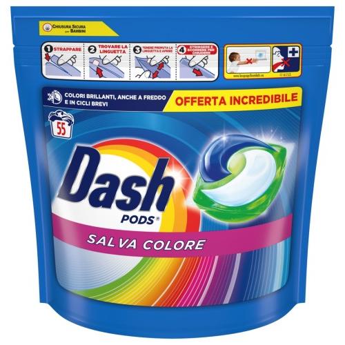 DASH PODS 5 AZIONI PER LAVATRICE - 55 PODS