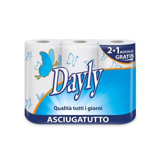 DAYLY 3 ROTOLI ASCIUGATUTTO DOPPIO VELO - 70 STRAPPI
