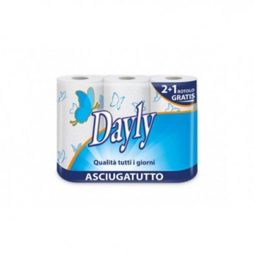 DAYLY 3 ROTOLI ASCIUGATUTTO DOPPIO VELO - 70 STRAPPI