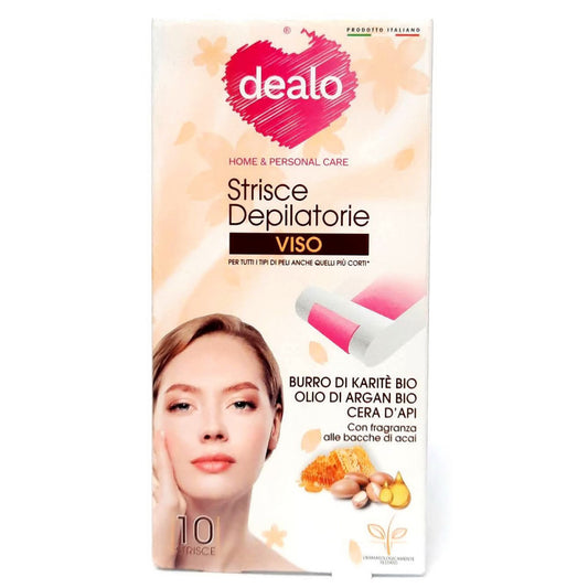 DEALO 10 STRISCE DEPILATORIE VISO