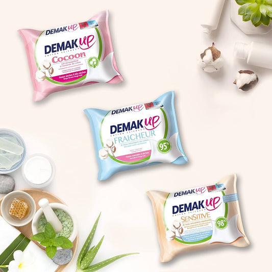 DEMAKUP SALVIETTINE STRUCCANTI SENSITIVE - PELLI SENSIBILI - 23pz