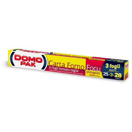 DOMOPAK CARTA FORNO IN FOGLI 33x38cm - 28pz
