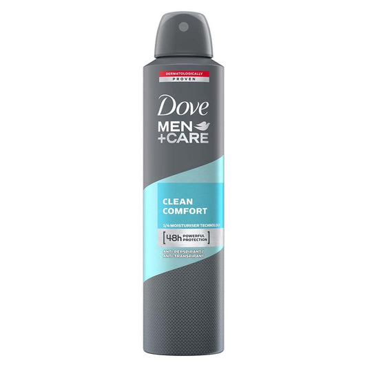 DOVE MEN CLEAN COMFORT DEODORANTE SPRAY 250ML