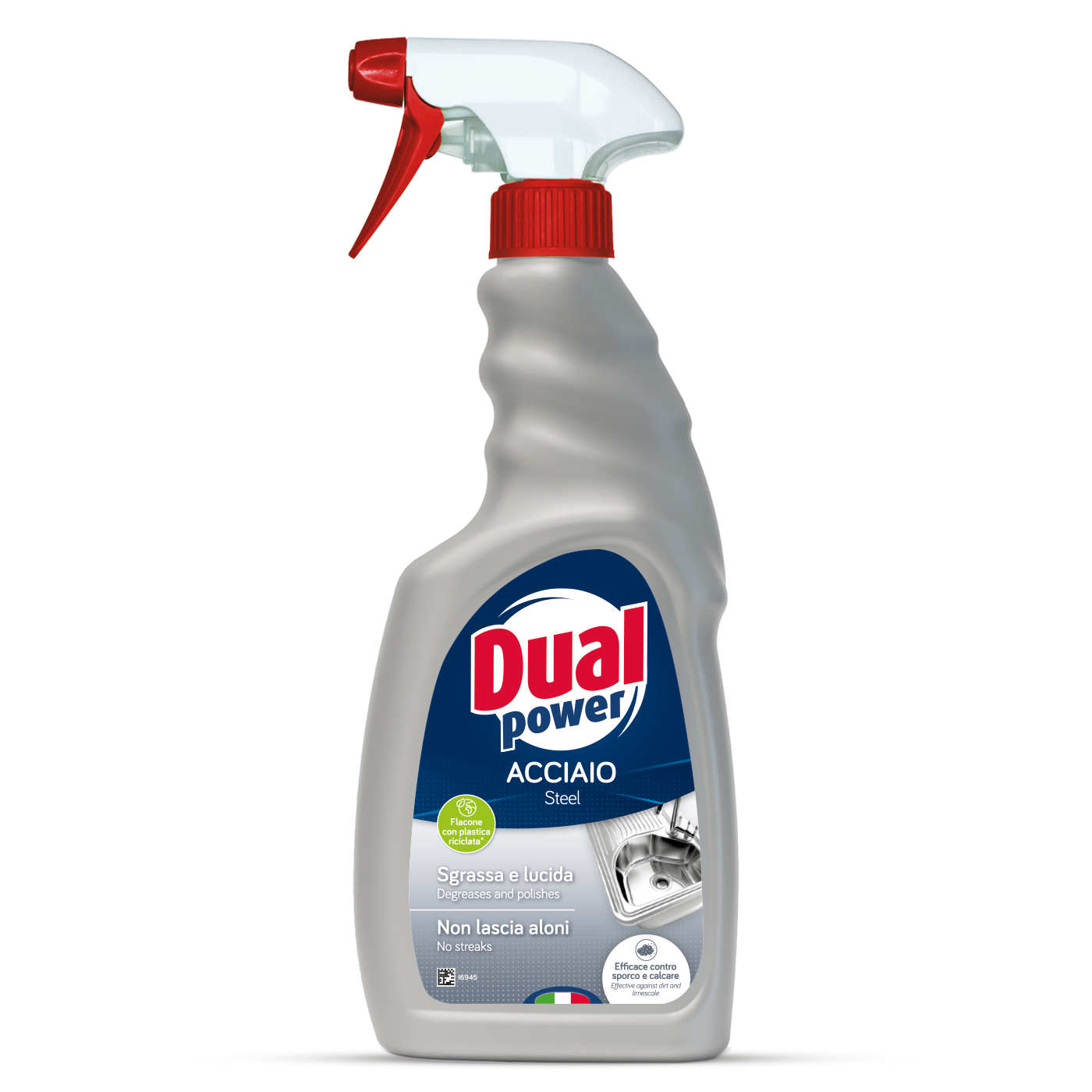 DUAL POWER SPRAY ACCIAIO - 500ml