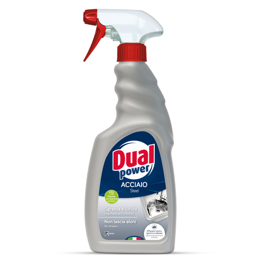 DUAL POWER SPRAY ACCIAIO - 500ml