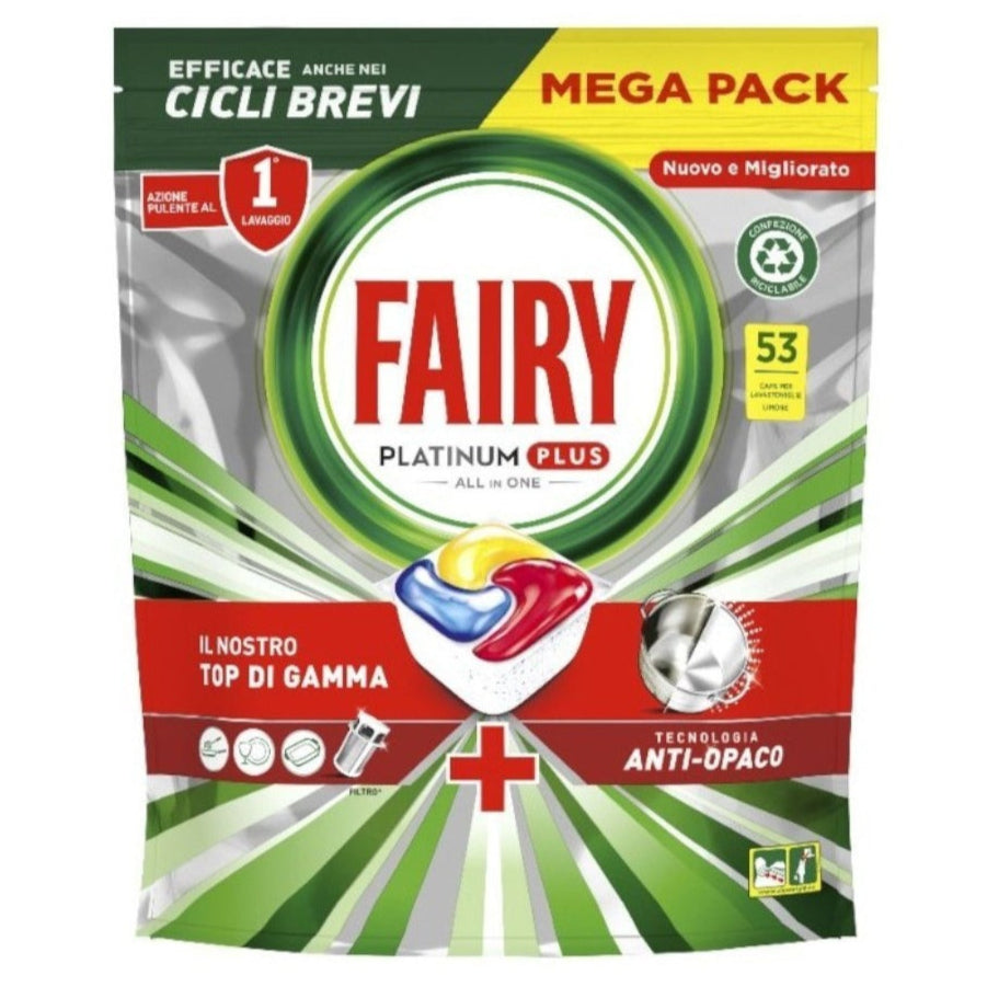 FAIRY PLATINUM PLUS LAVASTOVIGLIE MEGA PACK - 53 CAPS