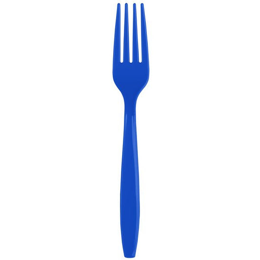 FORCHETTE PLASTICA CELESTE - 20pz