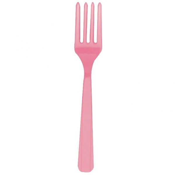 FORCHETTE PLASTICA ROSA - 20pz