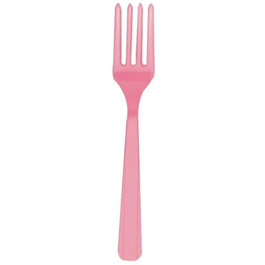 FORCHETTE PLASTICA ROSA - 20pz