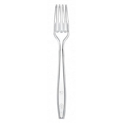 FORCHETTE PLASTICA TRASPARENTE PREMIUM - 20pz / 100pz