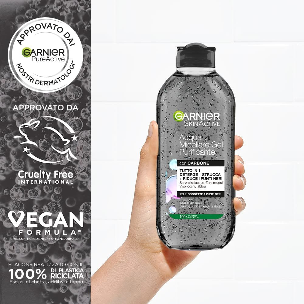 GARNIER ACQUA MICELLARE GEL PURIFICANTE CARBONE - 400 ML