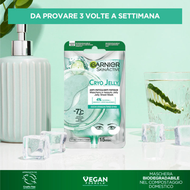 GARNIER PATCH CONTORNO OCCHI MASCHERA CRYO JELLY ANTI FATICA