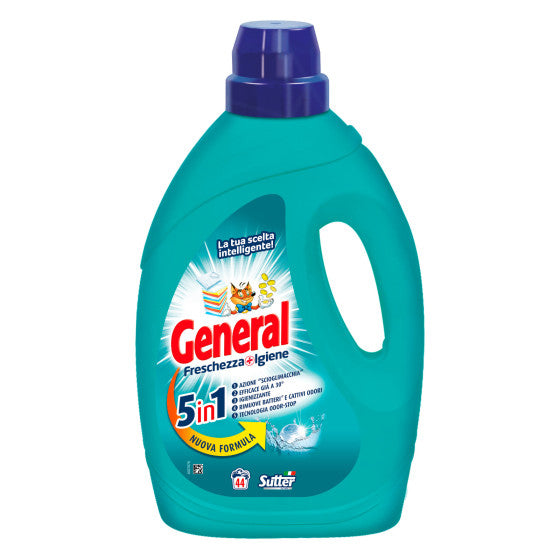 GENERAL DETERSIVO LIQUIDO FORMULA 5-in-1 - 44 LAVAGGI