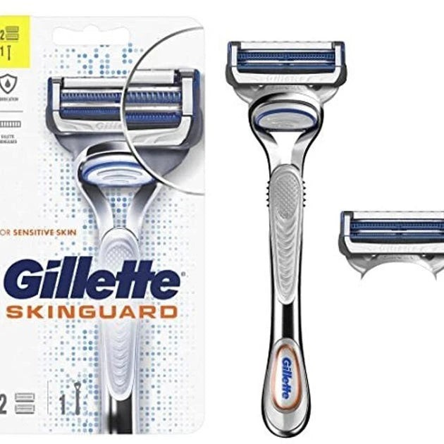 GILLETTE SKINGUARD SENSITIVE - RASOIO PELLI SENSIBILI + 2 TESTINE
