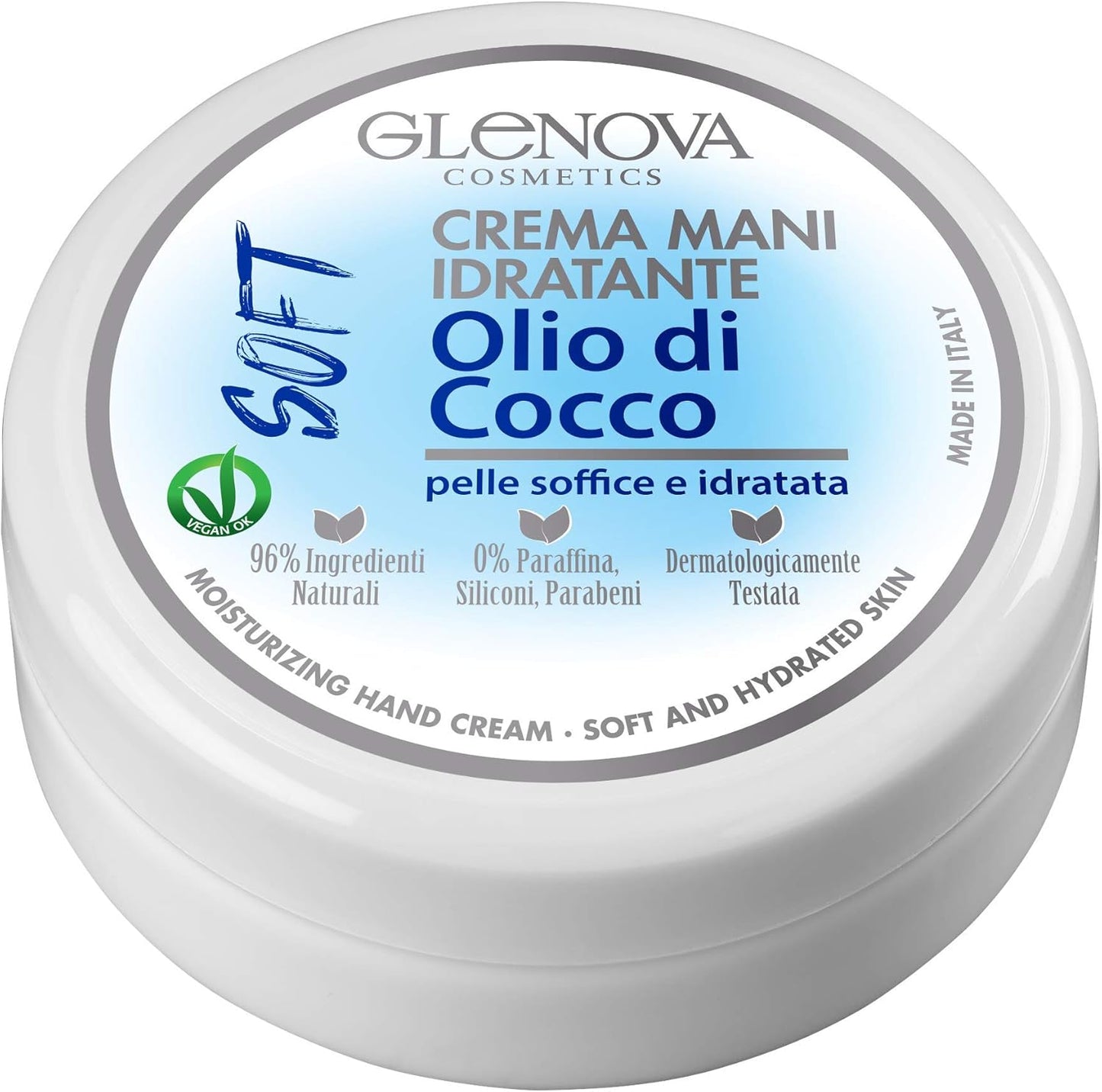 GLENOVA CREMA MANI IDRATANTE HYDRA+ OLIO DI COCCO - 120 ml