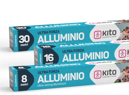 KITO CARTA ALLUMINIO CON SEGHETTO - VARI FORMATI