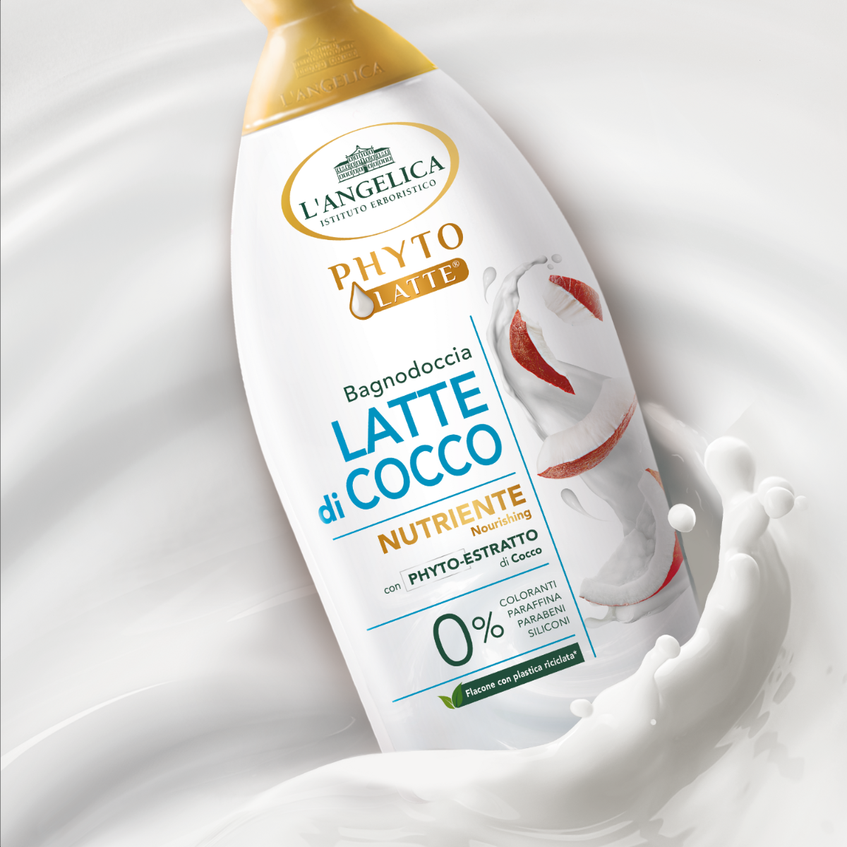 L’ANGELICA BAGNODOCCIA PHYTO LATTE - VARIE FRAGRANZE - 520 ml