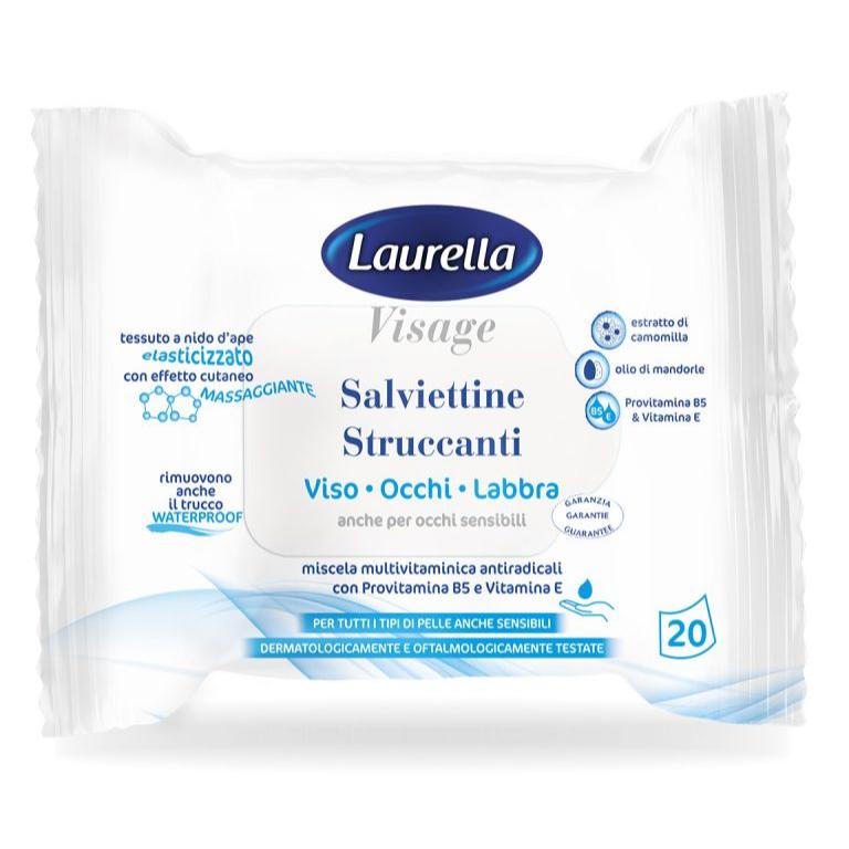 LAURELLA SALVIETTINE STRUCCANTI 20pz