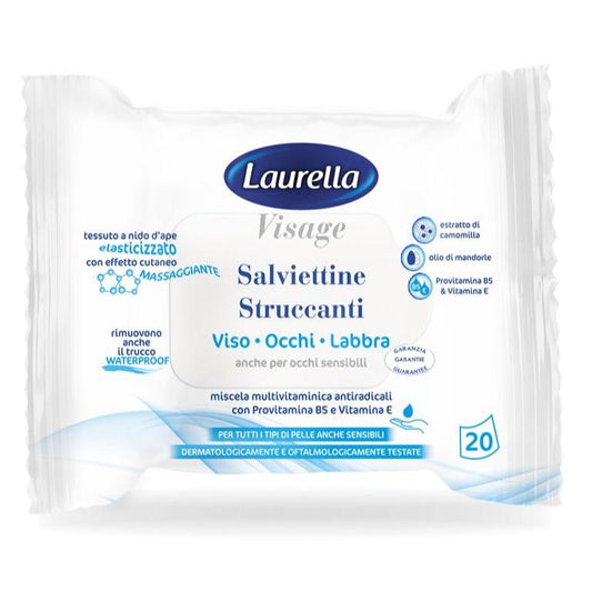 LAURELLA SALVIETTINE STRUCCANTI 20pz