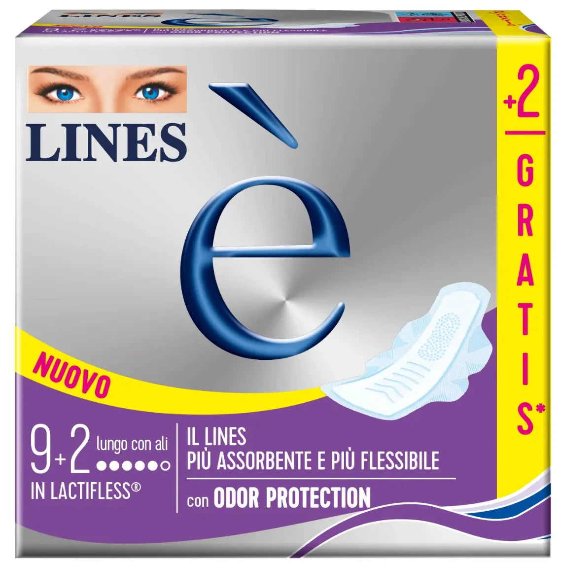 LINES è ASSORBENTE LUNGO CON ALI - 11pz